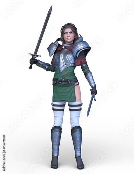 Fototapeta 戦う女戦士