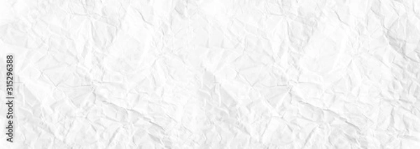 Obraz Paper texture Crumpled White.Top view.
