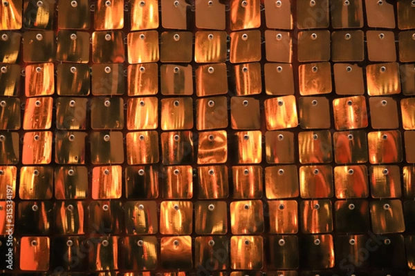 Fototapeta abstract gold metal background made of small particles