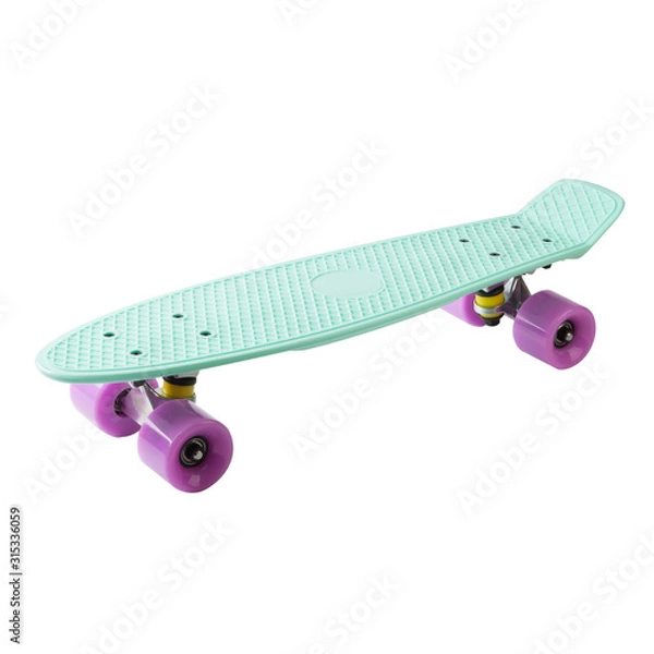 Obraz modern colorful skateboard - pennyboard isolated on white