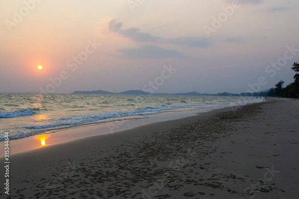 Obraz sunset on the beach