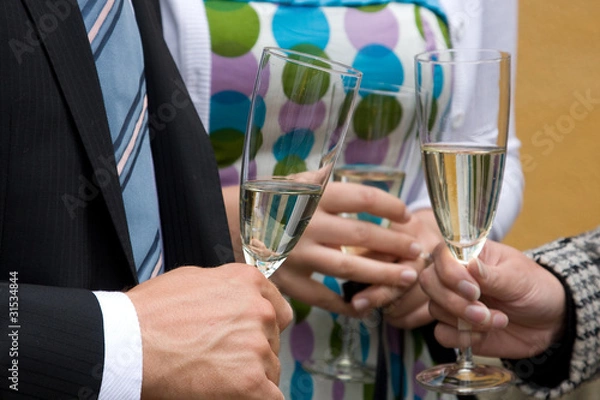 Fototapeta Sektempfang
