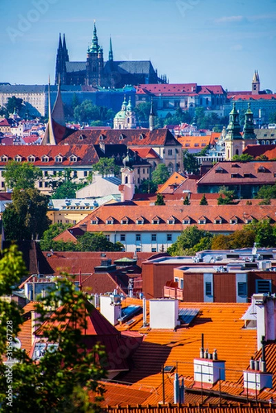 Fototapeta view of prague