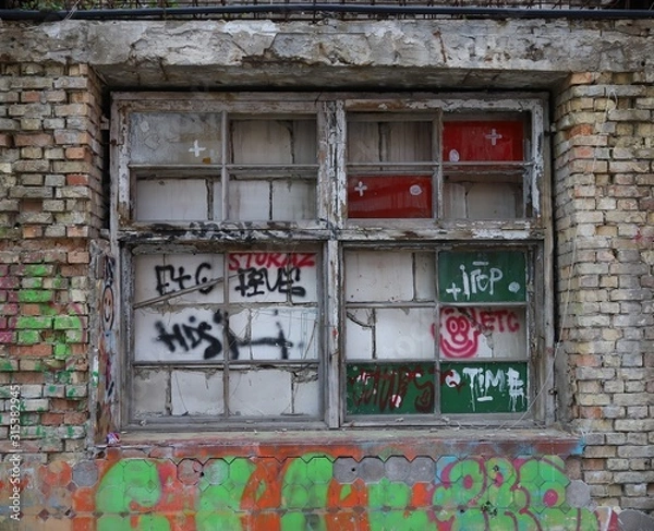 Fototapeta old window