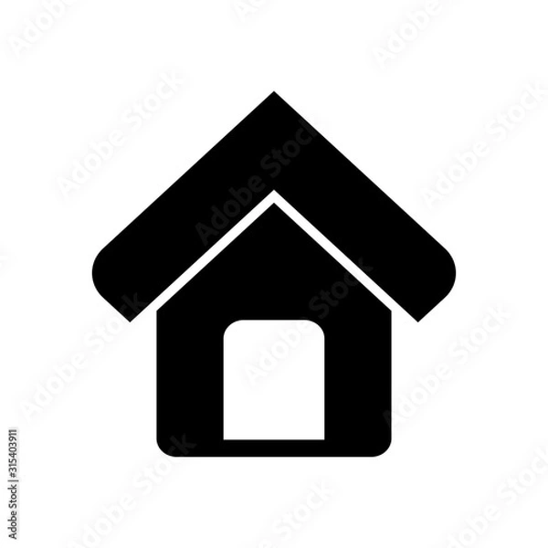 Fototapeta Home icon vector template illustration design