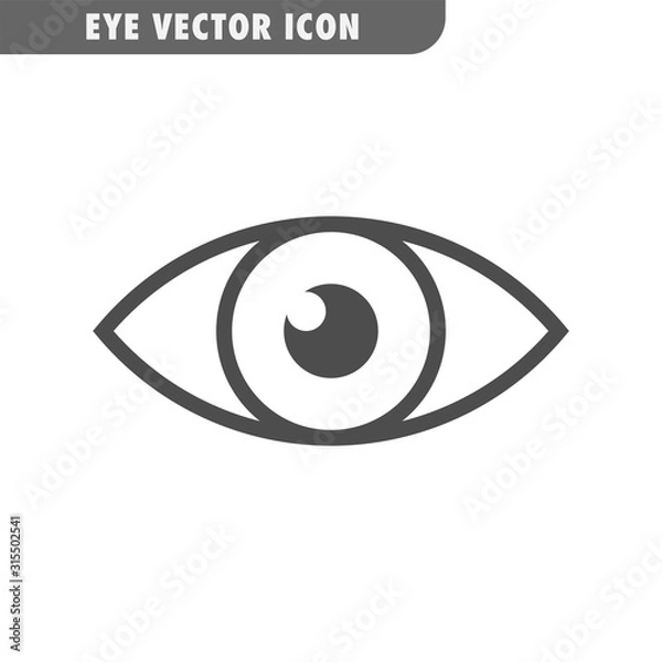 Obraz Eye vector icon. Human vision symbol.