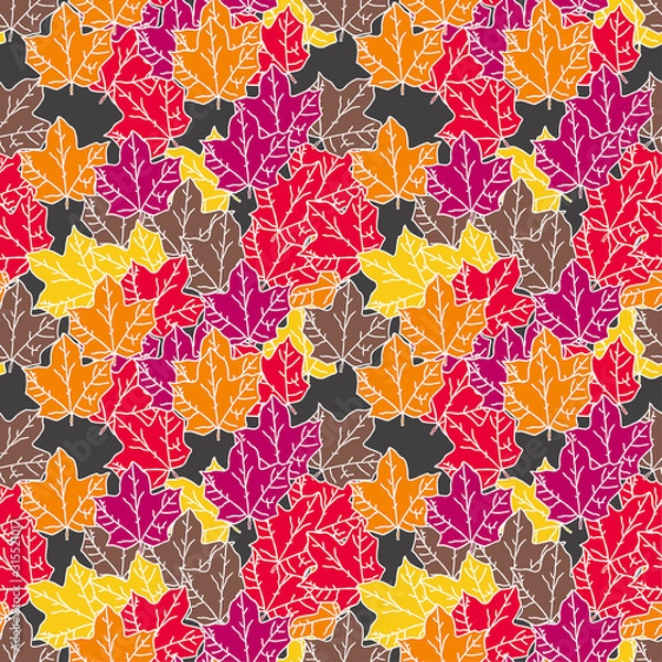 Obraz Autumn leaves pattern