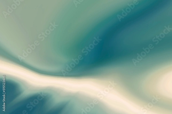 Fototapeta Metallic rough aqua menthe foil texture polished glossy abstract background with copy space, gradient template for design. Divine magic.