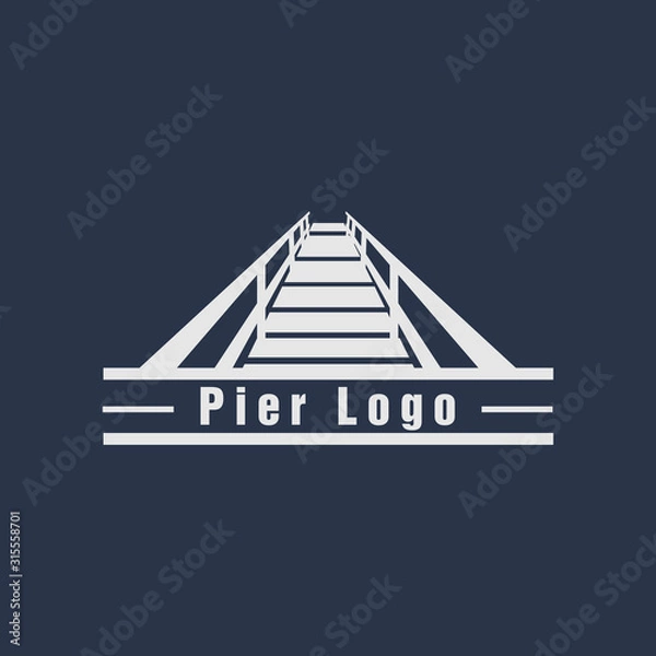 Obraz pier logo design vector 