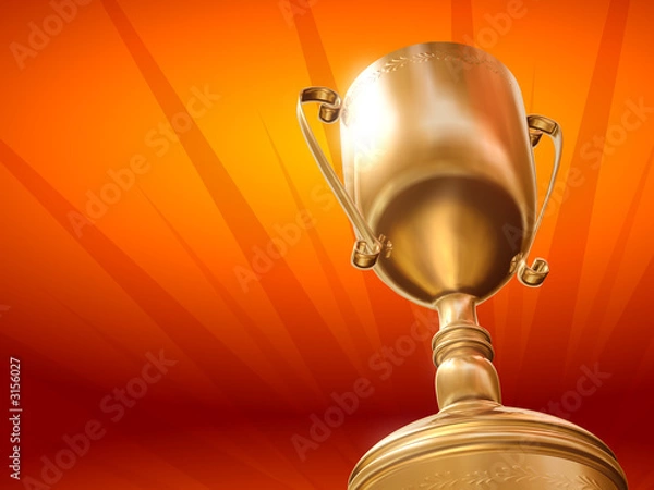 Obraz złoty puchar