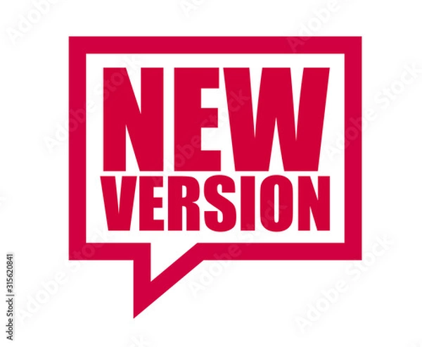 Fototapeta red vector banner new version