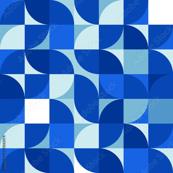 Fototapeta Creative seamless abstract geometrical shape pattern