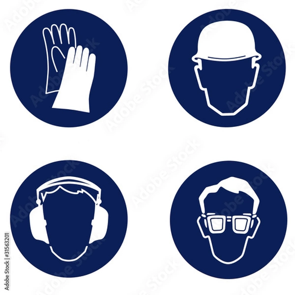 Fototapeta Sicherheitssymbole