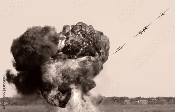 Obraz Aerial bombardment