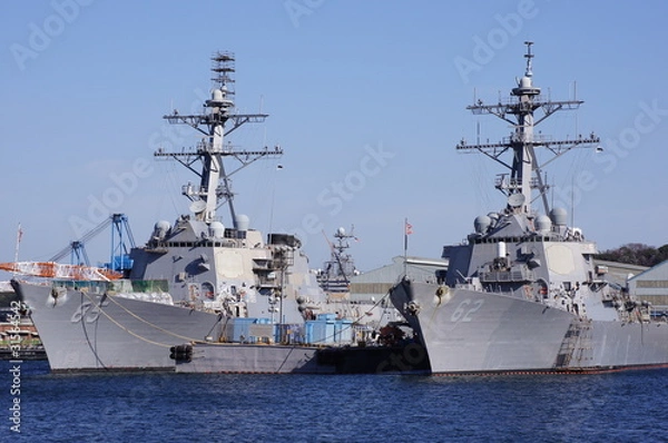 Fototapeta 海上自衛隊の艦船