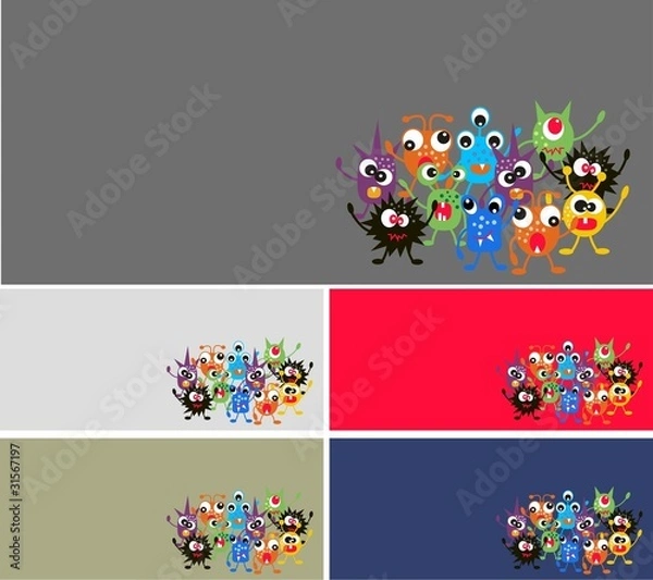 Fototapeta monster cards