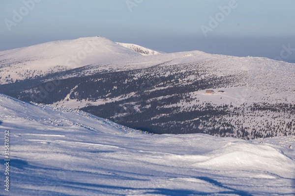 Obraz Landscape of the Giant mountains (Krkonose) in winter