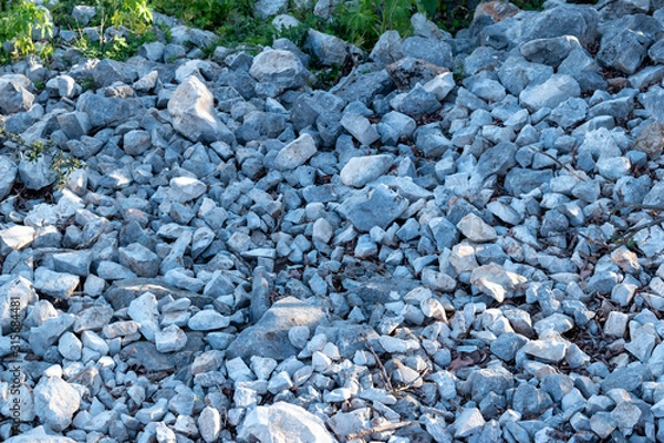 Obraz Small white blue rocks