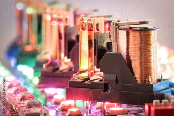 Fototapeta Electromagnetic relays
