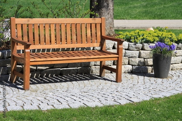 Fototapeta gartenbank