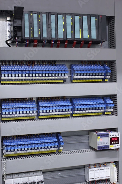 Fototapeta Electrical automation and control equipment
