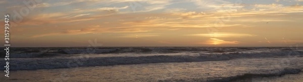 Fototapeta sunset on beach