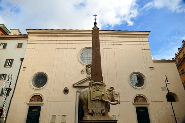 Obraz piazza della minerva,roma,italia