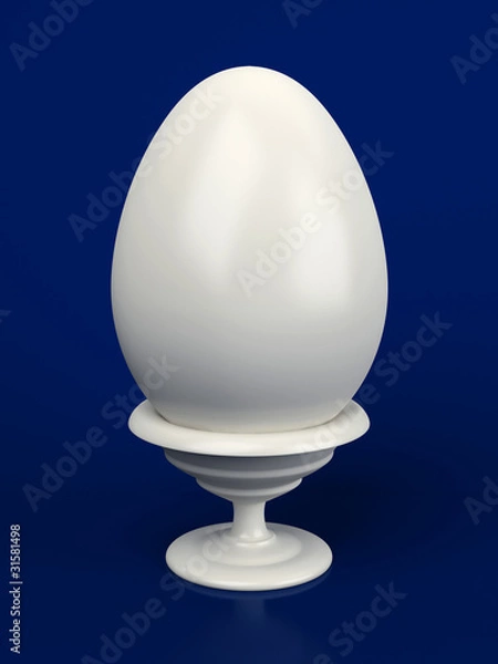 Fototapeta White egg