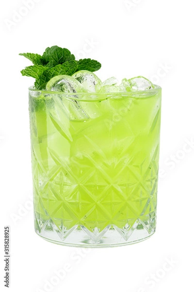 Obraz Lemoniada tajska i estragonowa, Gin Basil Smash