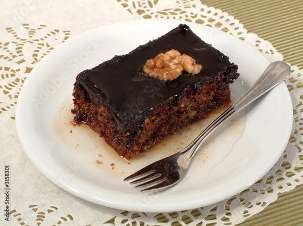 Fototapeta walnut cake