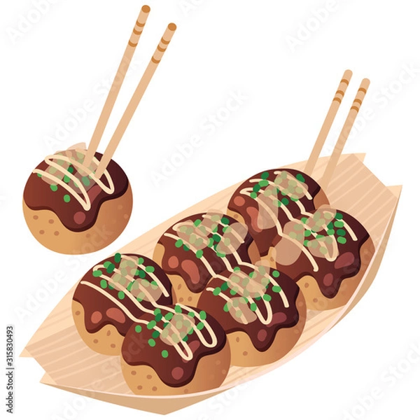 Fototapeta たこ焼き（お祭）