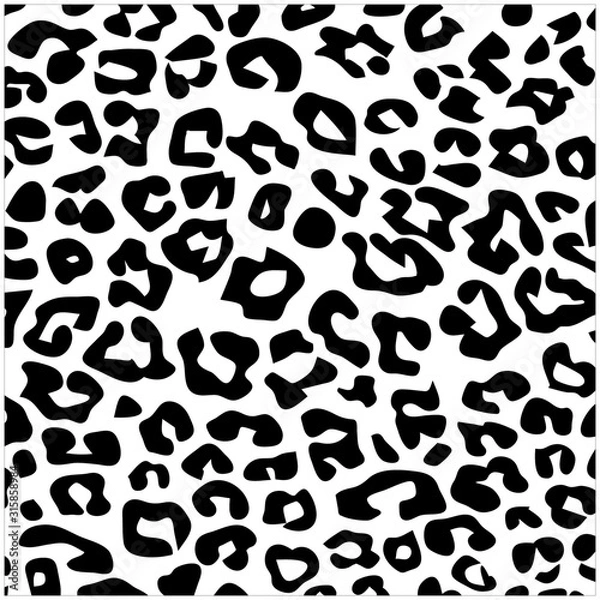 Fototapeta Leopard pattern background. leopard pattern texture repeating seamless. Fashion and stylish background. Animal print. Vector illustration.