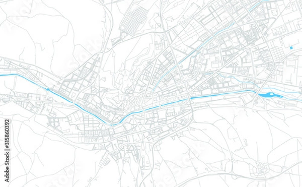Obraz Burgos, Spain bright vector map