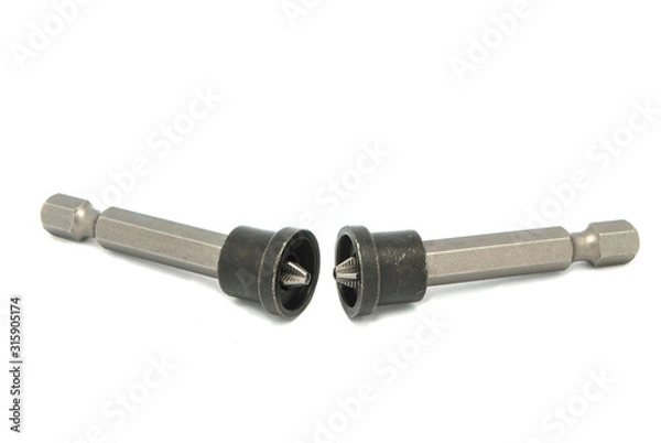 Obraz old micrometer isolated on white background