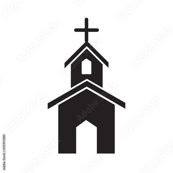 Obraz Church icon vector design template