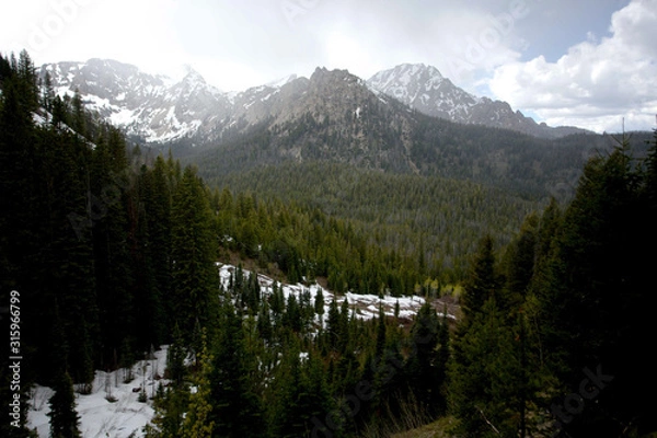 Obraz mountain snow cap views
