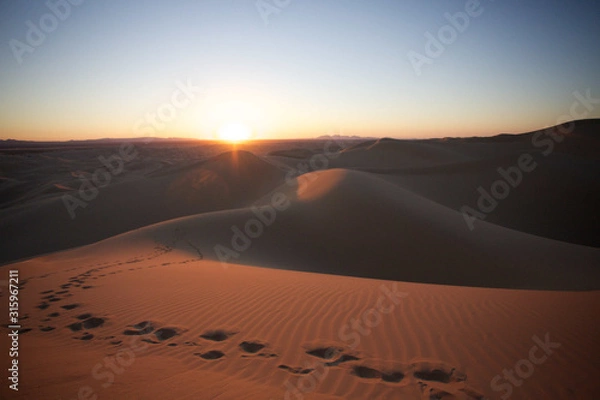 Obraz sunset in the desert