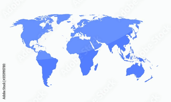 Fototapeta map of the world vector