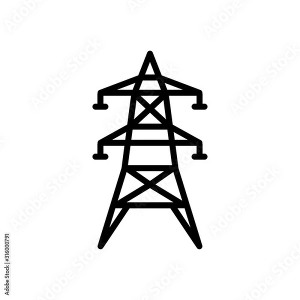 Obraz Industrial icon : electric tower design trendy