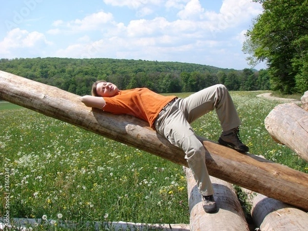 Fototapeta mittagsschläfchen in der sonne