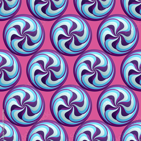 Fototapeta Abstract swirl background. Seamless pattern. Cover design template. Vector illustration.