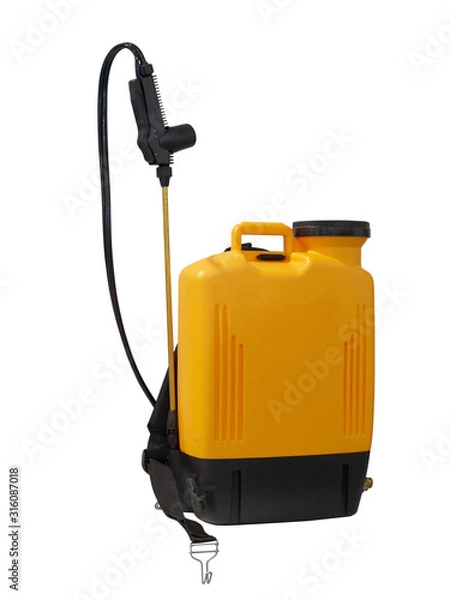 Fototapeta Portable knapsack sprayer. Isolated image.