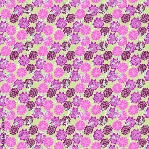 Obraz Floral pattern seamless design