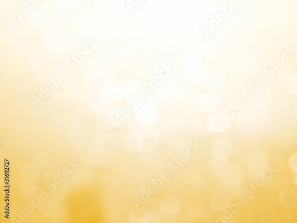 Fototapeta golden and yellow circle background.Autumn colorful blur bokeh background.