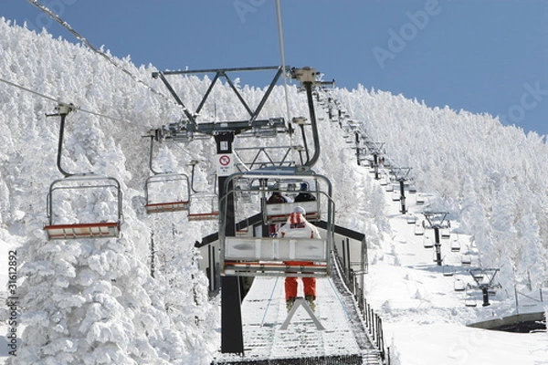 Obraz ski lift