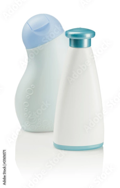 Fototapeta two bottles isolated
