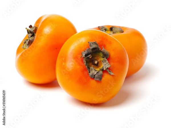 Obraz persimmon on white background