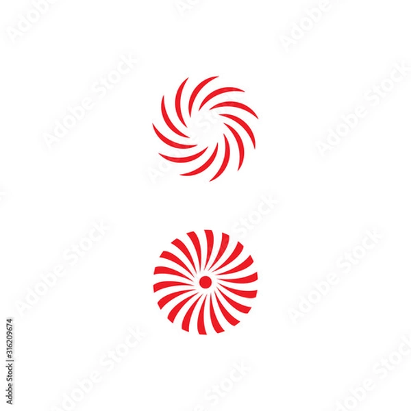 Fototapeta Vortex  Logo Template vector symbol