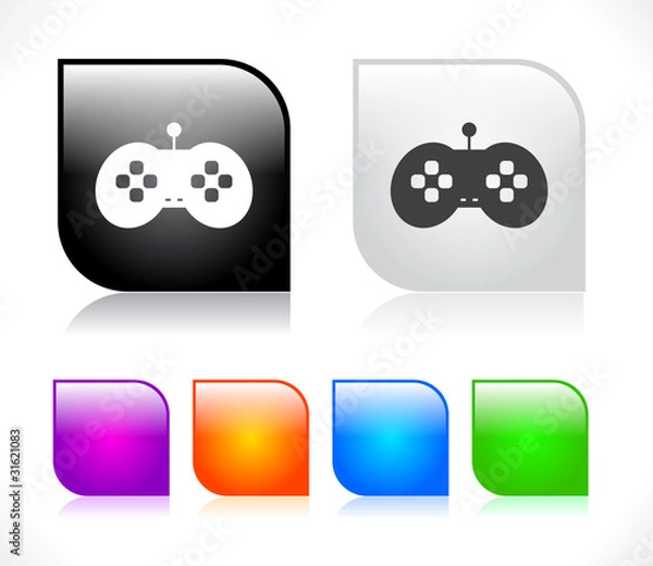 Fototapeta Buttons for web. Vector.