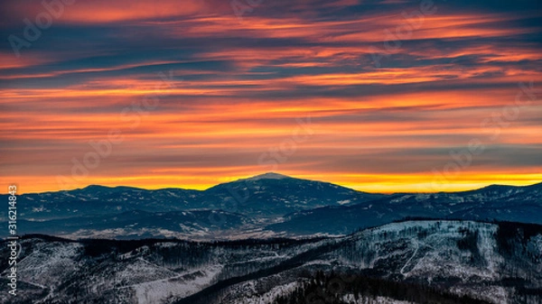 Obraz Niebo w górach2